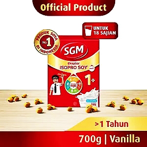 SGM isopro soy 1+ susu pertumbuhan vanilla 700g
