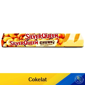 Silver queen white chocolate chunky bar cashew 85g