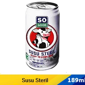 So Good Susu Steril Steril 189mL