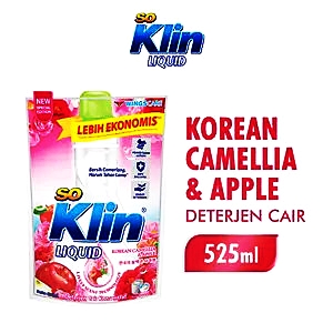 So klin detergent cair korean camellia 525ml
