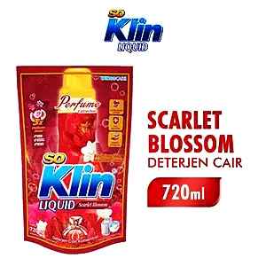 So klin detergent cair red scarlet blossom 720ml