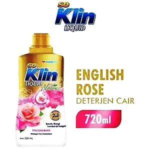 So klin detergent liquid nature english rose 720ml