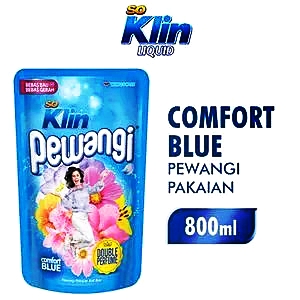 So klin pewangi pakaian refill blue 800ml