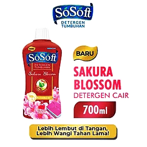 Sosoft deterjen cair sakura blossom 700ml