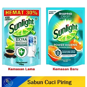Sunlight pencuci piring higienis mandarin orange 600ml