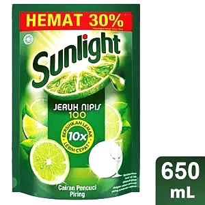 Sunlight pencuci piring jeruk nipis 650ml