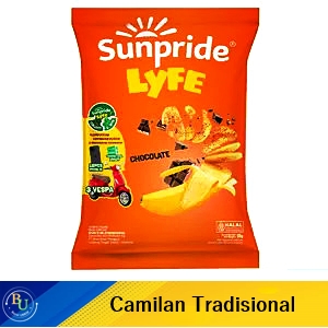 Sunpride lyfe cavendish banana chips chocolate 55g