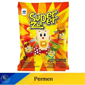 Super Zuper Candy (50's) Assorted 125G