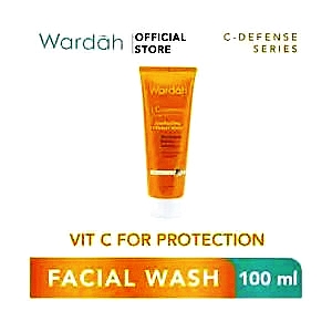 Wardah creamy wash c-defense 100ml