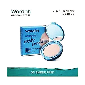 Wardah lightening feel two way cake 03 sheer pink 12g
