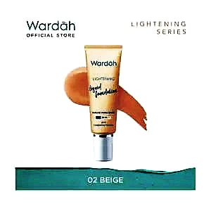 Wardah lightening liquid foundation 02 neutral beige