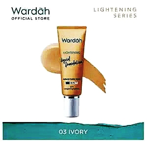 Wardah lightening liquid foundation 03 warm beige