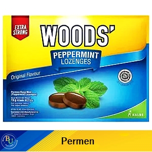 Woods candy peppermint lozenges extra strong 15g