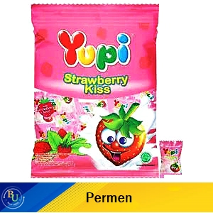 Yupi Candy Gummy Kiss Strawberry 110G