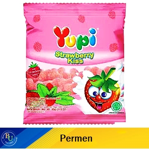 Yupi Candy Gummy Kiss Strawberry 45G